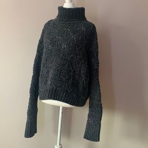POL Chunky Chenille Knit Turtleneck Sweater - Size L